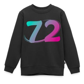 Nummer 71 mehrfarbig - Kinder Premium Organic Sweatshirt - Schwarz - Vorne - AI Model Kid Female (0cm)