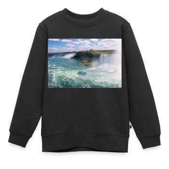 Panorama de la ville de Niagara et des chutes du Niagara - Sweat Premium enfant bio - noir - Devant - AI Model Kid Female (0cm)