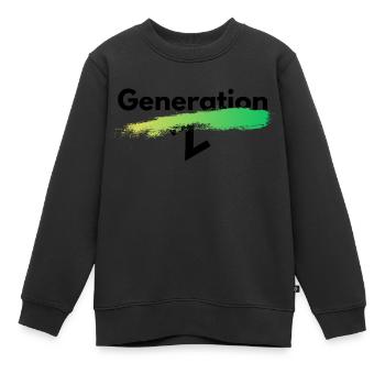 Generation Z - Kinder Premium Organic Sweatshirt - Schwarz - Vorne - AI Model Kid Female (0cm)