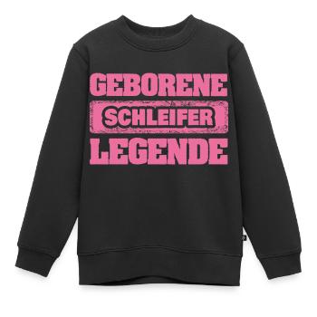 Beruf Schleifer - Kinder Premium Organic Sweatshirt - Schwarz - Vorne - AI Model Kid Female (0cm)