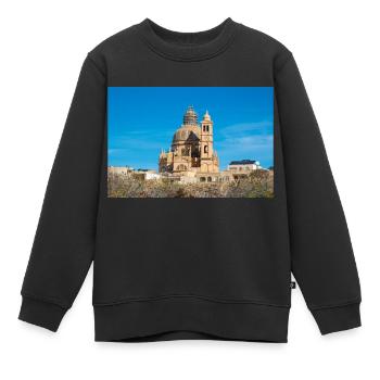 Rotonde de Xewkija, île de Gozo, Malte - Sweat Premium enfant bio - noir - Devant - AI Model Kid Female (0cm)