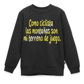 Fahrrad Fahrrad Fahrrad Fahrrad Biker MTB 10 - Kinder Premium Organic Sweatshirt - Schwarz - Vorne - AI Model Kid Female (0cm)