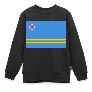 Aruba - Kinder Premium Organic Sweatshirt - Schwarz - Vorne - AI Model Kid Female (0cm)