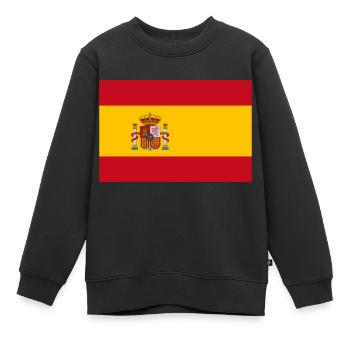 Spain - Kids Premium Organic Sweatshirt - black - Front - AI Model Kid Female (0cm)