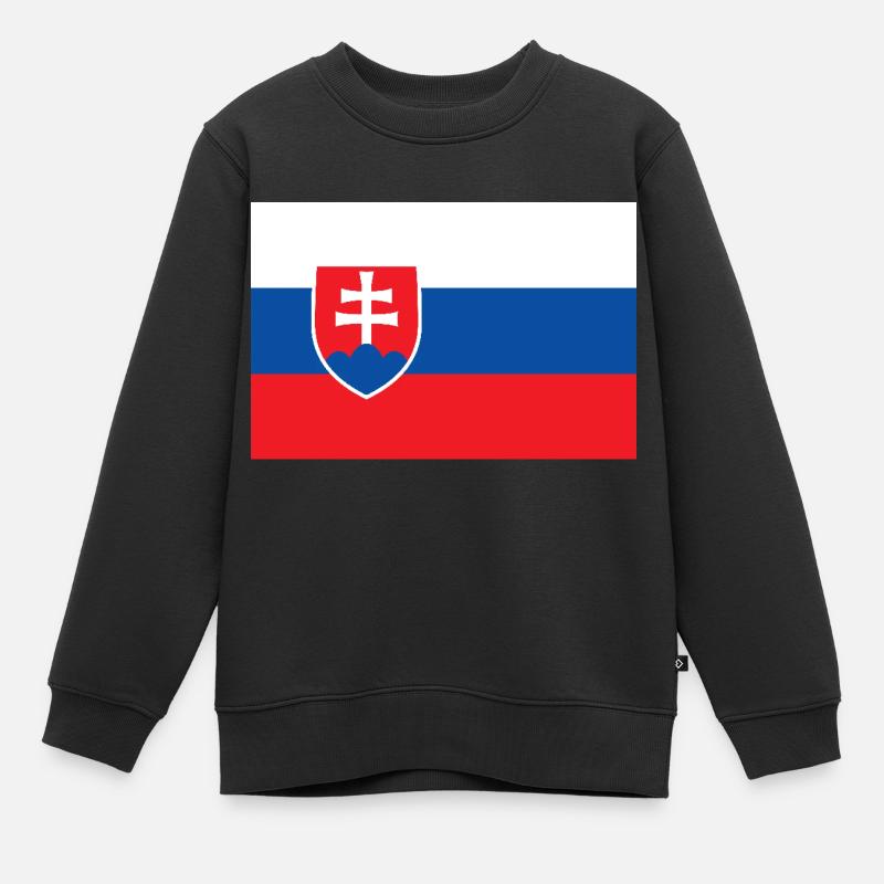 Slowakei - Kinder Premium Organic Sweatshirt - Schwarz