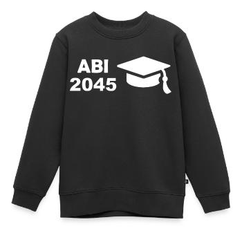 Abitur - Kinder Premium Organic Sweatshirt - Schwarz - Vorne - AI Model Kid Female (0cm)