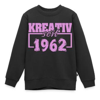 Creative 1962 - Kids Premium Organic Sweatshirt - black - Front - AI Model Kid Female (0cm)