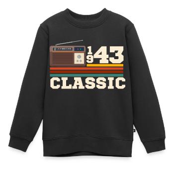 Jubiläum 1943 Retro-Klassiker - Kinder Premium Organic Sweatshirt - Schwarz - Vorne - AI Model Kid Female (0cm)