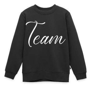Équipe - Sweat Premium enfant bio - noir - Devant - AI Model Kid Female (0cm)
