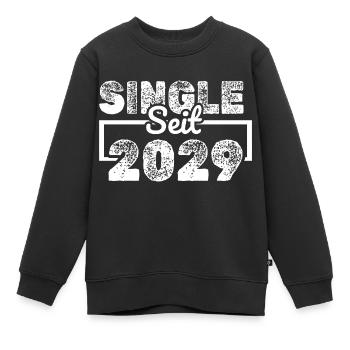 Célibataire 2029 - Sweat Premium enfant bio - noir - Devant - AI Model Kid Female (0cm)