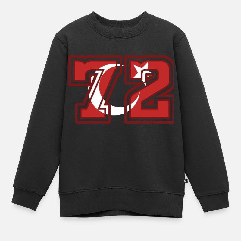 72 - Kinder Premium Organic Sweatshirt - Schwarz