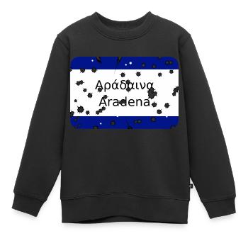 mg kriti ortsschild aradena - Kinder Premium Organic Sweatshirt - Schwarz - Vorne - AI Model Kid Female (0cm)