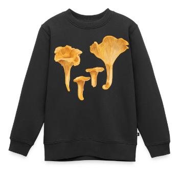 Gelbe Pfifferlinge - Kinder Premium Organic Sweatshirt - Schwarz - Vorne - AI Model Kid Female (0cm)