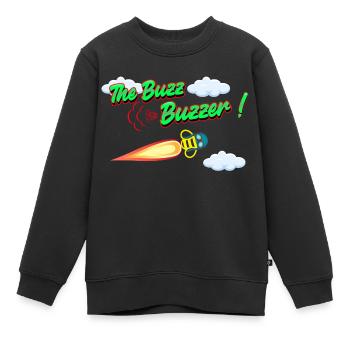 Der Buzz Buzzer - Kinder Premium Organic Sweatshirt - Schwarz - Vorne - AI Model Kid Female (0cm)