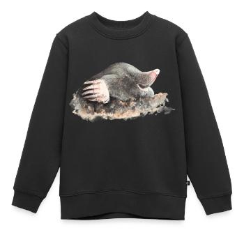 Maulwurf - Kinder Premium Organic Sweatshirt - Schwarz - Vorne - AI Model Kid Female (0cm)