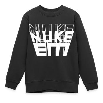 Nuke Em 3D Text - Kinder Premium Organic Sweatshirt - Schwarz - Vorne - AI Model Kid Female (0cm)