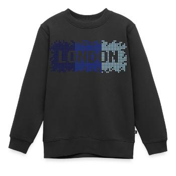 London - Kinder Premium Organic Sweatshirt - Schwarz - Vorne - AI Model Kid Female (0cm)