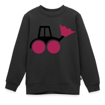 Girlie-Bagger - Kinder Premium Organic Sweatshirt - Schwarz - Vorne - AI Model Kid Female (0cm)