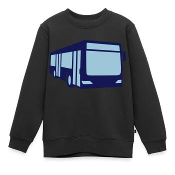 Bus - Kinder Premium Organic Sweatshirt - Schwarz - Vorne - AI Model Kid Female (0cm)