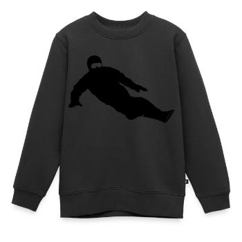 Wintersport - Snowboarder - Kinder Premium Organic Sweatshirt - Schwarz - Vorne - AI Model Kid Female (0cm)
