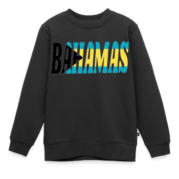 Bahamas - Sweat Premium enfant bio - noir - Devant - AI Model Kid Female (0cm)