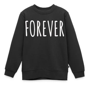 Tshirt Forever, T-Shirt forever, für immer - Kinder Premium Organic Sweatshirt - Schwarz - Vorne - AI Model Kid Female (0cm)
