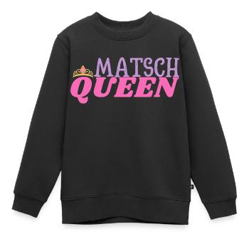 Muddy run shirt mud Matsch Laufshirt Queen Team - Kinder Premium Organic Sweatshirt - Schwarz - Vorne - AI Model Kid Female (0cm)