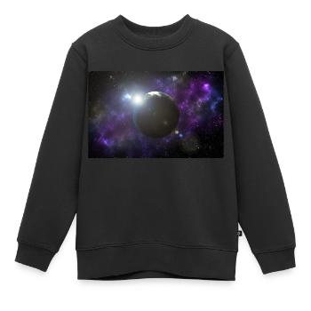 Sonnenschein und Erde - Kinder Premium Organic Sweatshirt - Schwarz - Vorne - AI Model Kid Female (0cm)