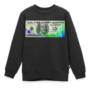 Dollar - Kinder Premium Organic Sweatshirt - Schwarz - Vorne - AI Model Kid Female (0cm)