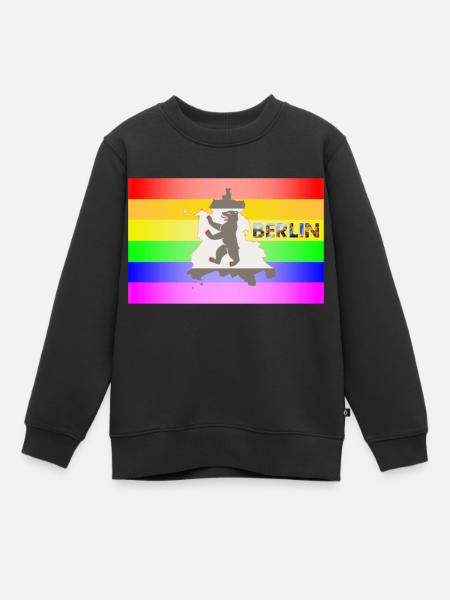 CSD Berlin Gay Pride - Kinder Premium Organic Sweatshirt - Schwarz