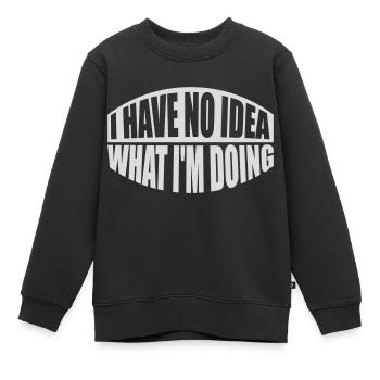 Aucune idée - Sweat Premium enfant bio - noir - Devant - AI Model Kid Female (0cm)