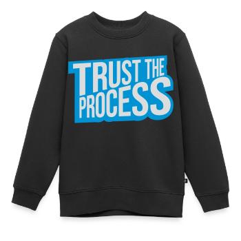 faire confiance au processus Devis - Sweat Premium enfant bio - noir - Devant - AI Model Kid Female (0cm)