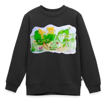Gurkenhaus Märchen T-Shirt - Kinder Premium Organic Sweatshirt - Schwarz - Vorne - AI Model Kid Female (0cm)
