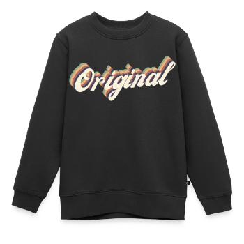 Original - Sweat Premium enfant bio - noir - Devant - AI Model Kid Female (0cm)