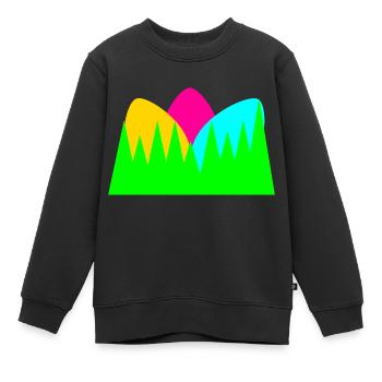 Bunte Ostereier - Kinder Premium Organic Sweatshirt - Schwarz - Vorne - AI Model Kid Female (0cm)