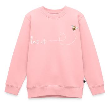 Laissez-le abeille - Sweat Premium enfant bio - rose - Devant - AI Model Kid Female (0cm)