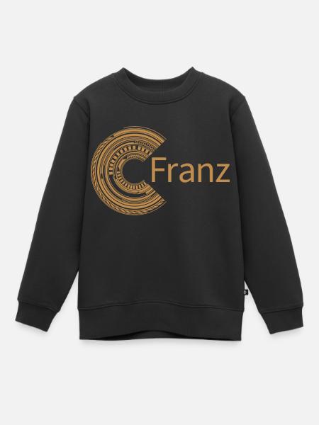 Für Franz - Kinder Premium Organic Sweatshirt - Schwarz