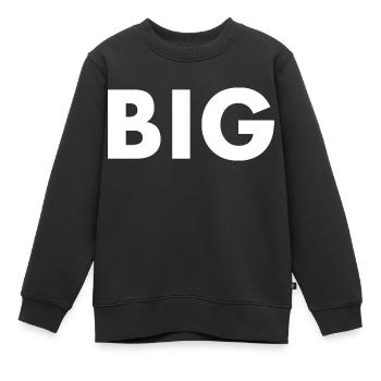 Big - Kinder Premium Organic Sweatshirt - Schwarz - Vorne - AI Model Kid Female (0cm)