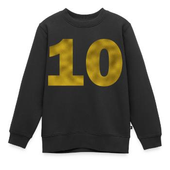 Geburtstag 10 Jahre - Kinder Premium Organic Sweatshirt - Schwarz - Vorne - AI Model Kid Female (0cm)