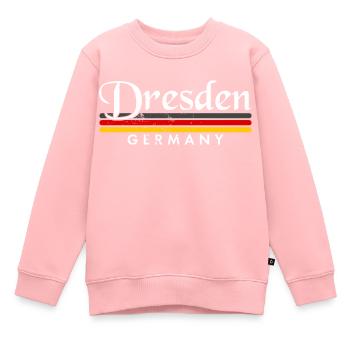 Dresden Germany DDR GDR Ossi Osten - Kinder Premium Organic Sweatshirt - Rosa - Vorne - AI Model Kid Female (0cm)