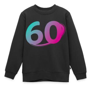 Nummer 60 mehrfarbig - Kinder Premium Organic Sweatshirt - Schwarz - Vorne - AI Model Kid Female (0cm)