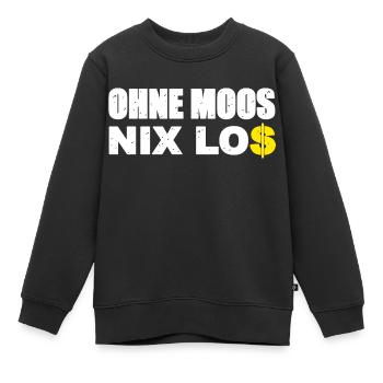 Il ne se passe rien sans mousse - Sweat Premium enfant bio - noir - Devant - AI Model Kid Female (0cm)