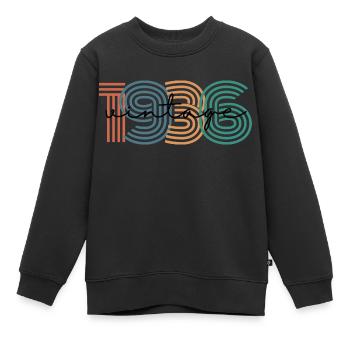 1936 Vintage Retro - Kids Premium Organic Sweatshirt - black - Front - AI Model Kid Female (0cm)