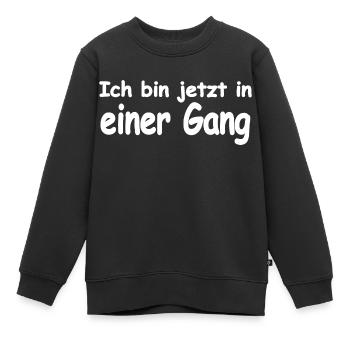 Gang - Kinder Premium Organic Sweatshirt - Schwarz - Vorne - AI Model Kid Female (0cm)