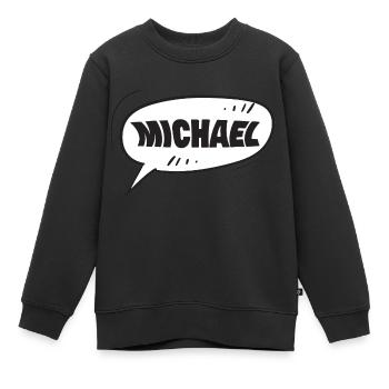 Cadeau pour Michael - Sweat Premium enfant bio - noir - Devant - AI Model Kid Female (0cm)