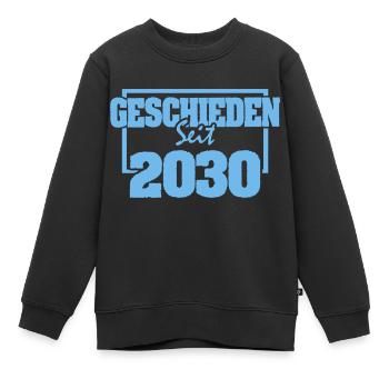 Divorcé 2030 - Sweat Premium enfant bio - noir - Devant - AI Model Kid Female (0cm)