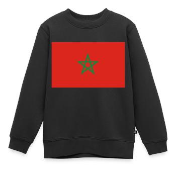 Maroc - Sweat Premium enfant bio - noir - Devant - AI Model Kid Female (0cm)