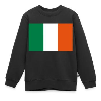 Irlande - Sweat Premium enfant bio - noir - Devant - AI Model Kid Female (0cm)