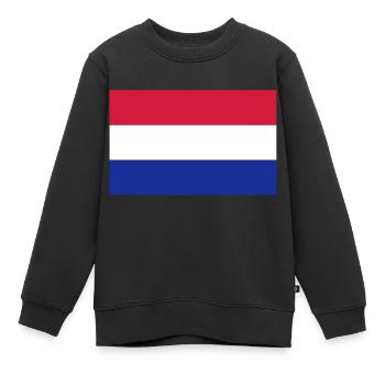 Niederlande - Kinder Premium Organic Sweatshirt - Schwarz - Vorne - AI Model Kid Female (0cm)