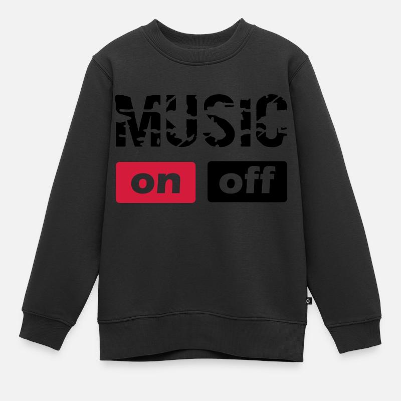 musique - Sweat Premium enfant bio - noir